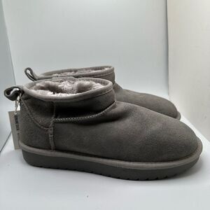 CUSHIONAIRE Women's pull on boot 9 GRAY